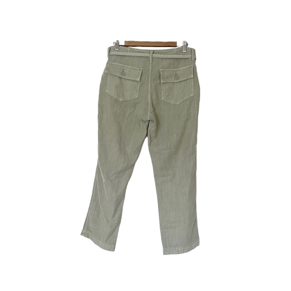 NWT Lucky Brand Mid Rise Utility Straight Leg Green Pants Size 12 Size 31 - Picture 7 of 13